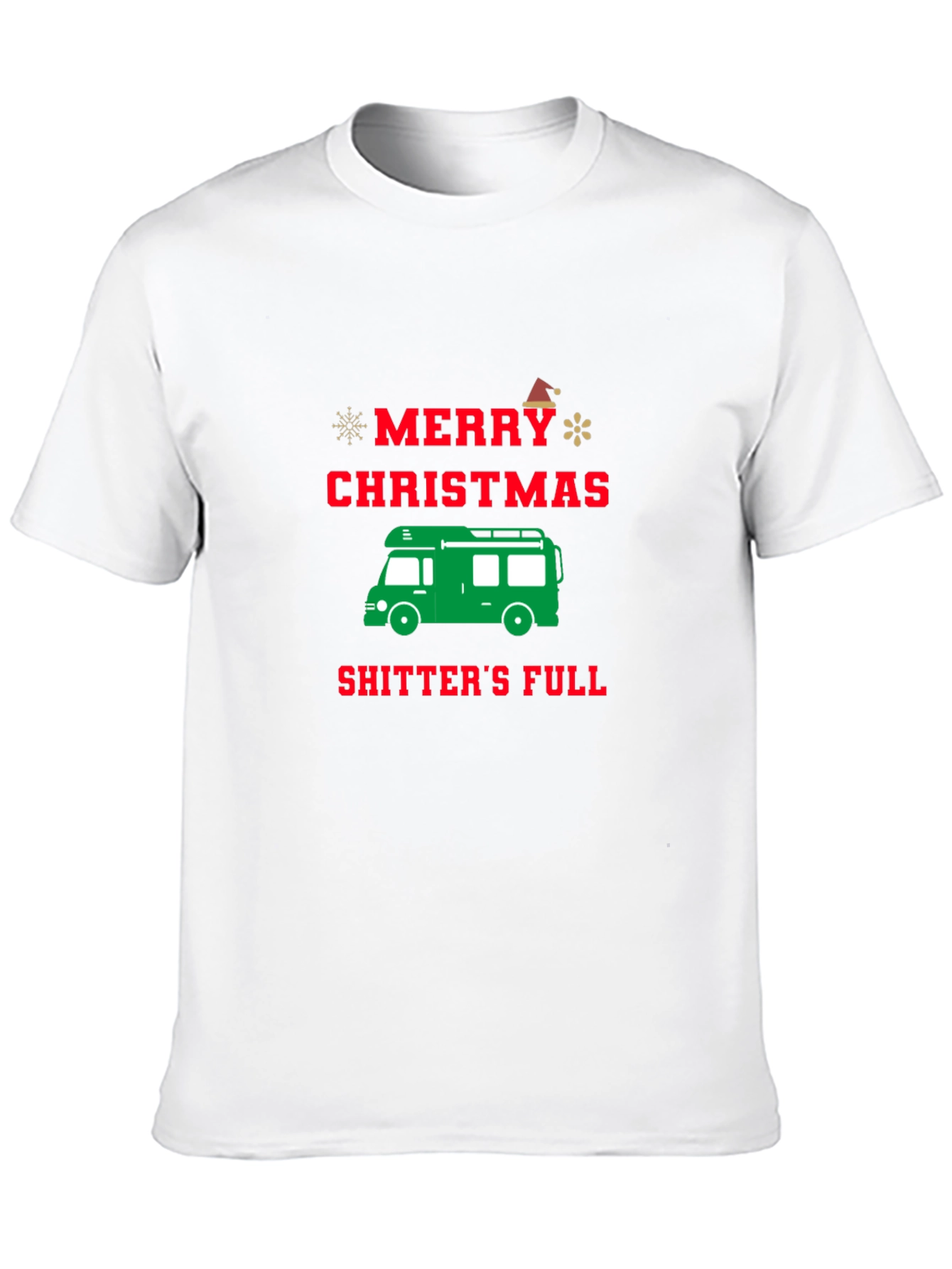 Funny Christmas RV Shitters Full Graphic Tee