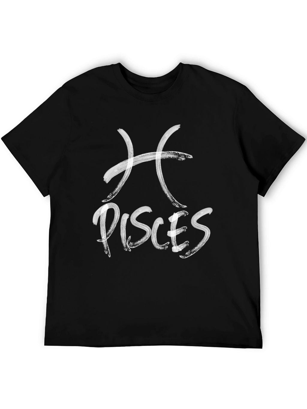 Pisces Zodiac Sign T-Shirt - Black Graphic Tee