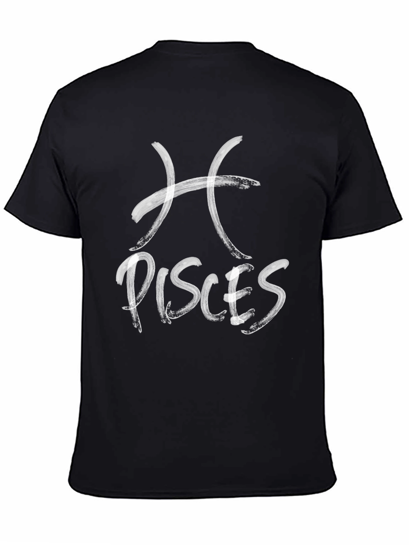 Pisces Zodiac Sign T-Shirt - Black Graphic Tee