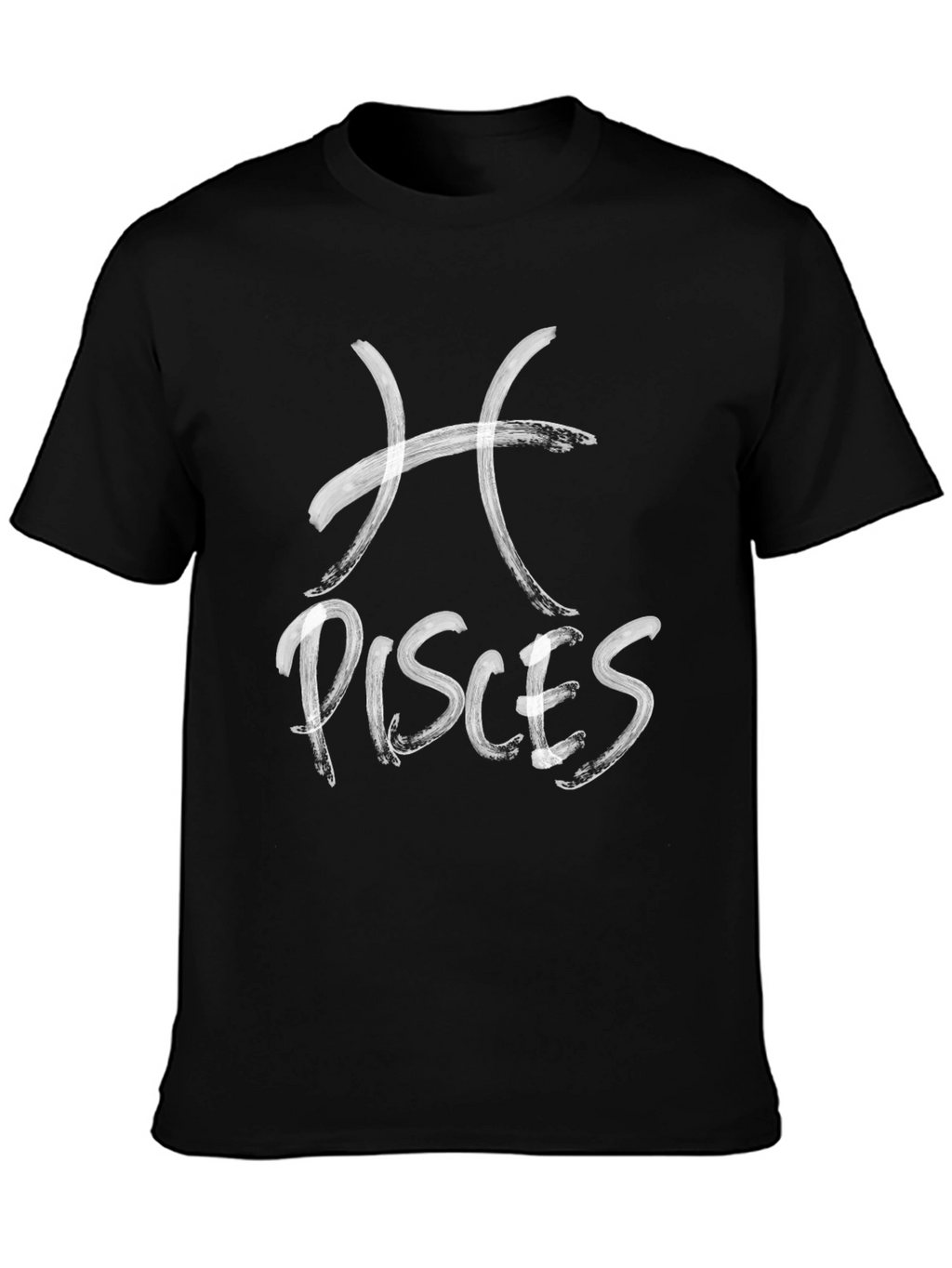 Pisces Zodiac Sign T-Shirt - Black Graphic Tee