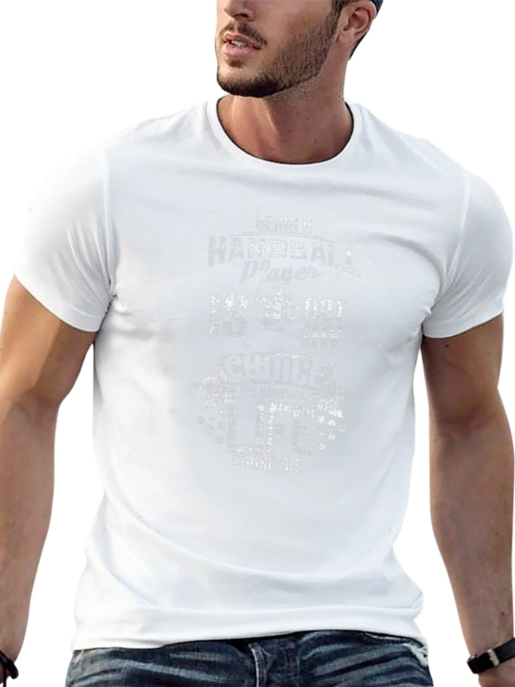 Handball Player T-Shirt: Life Chose Me Graphic Tee