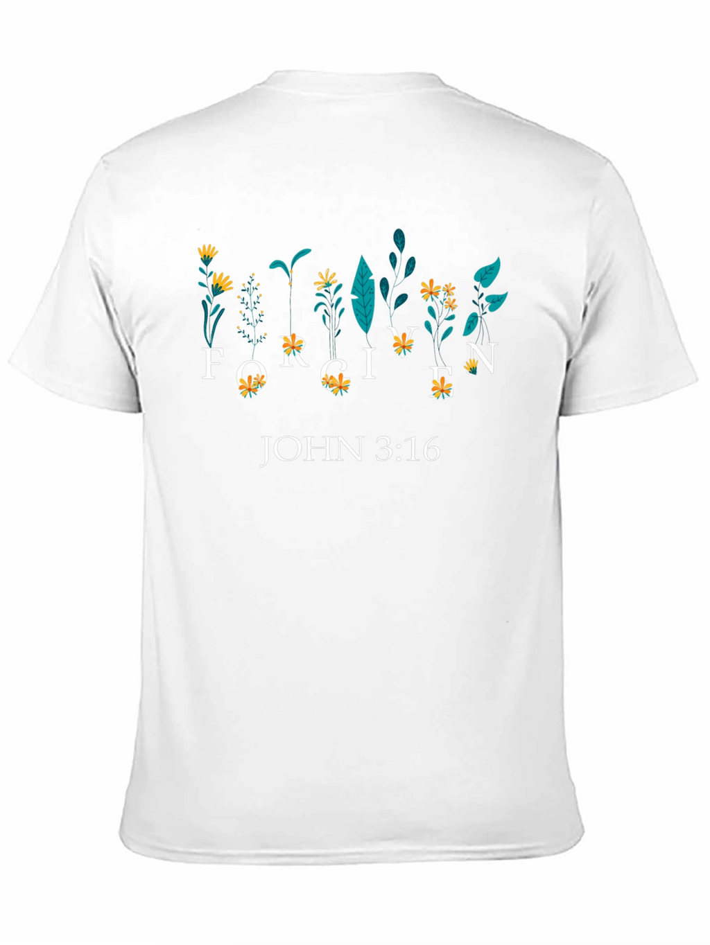 Forgiven John 3:16 Floral Graphic Tee
