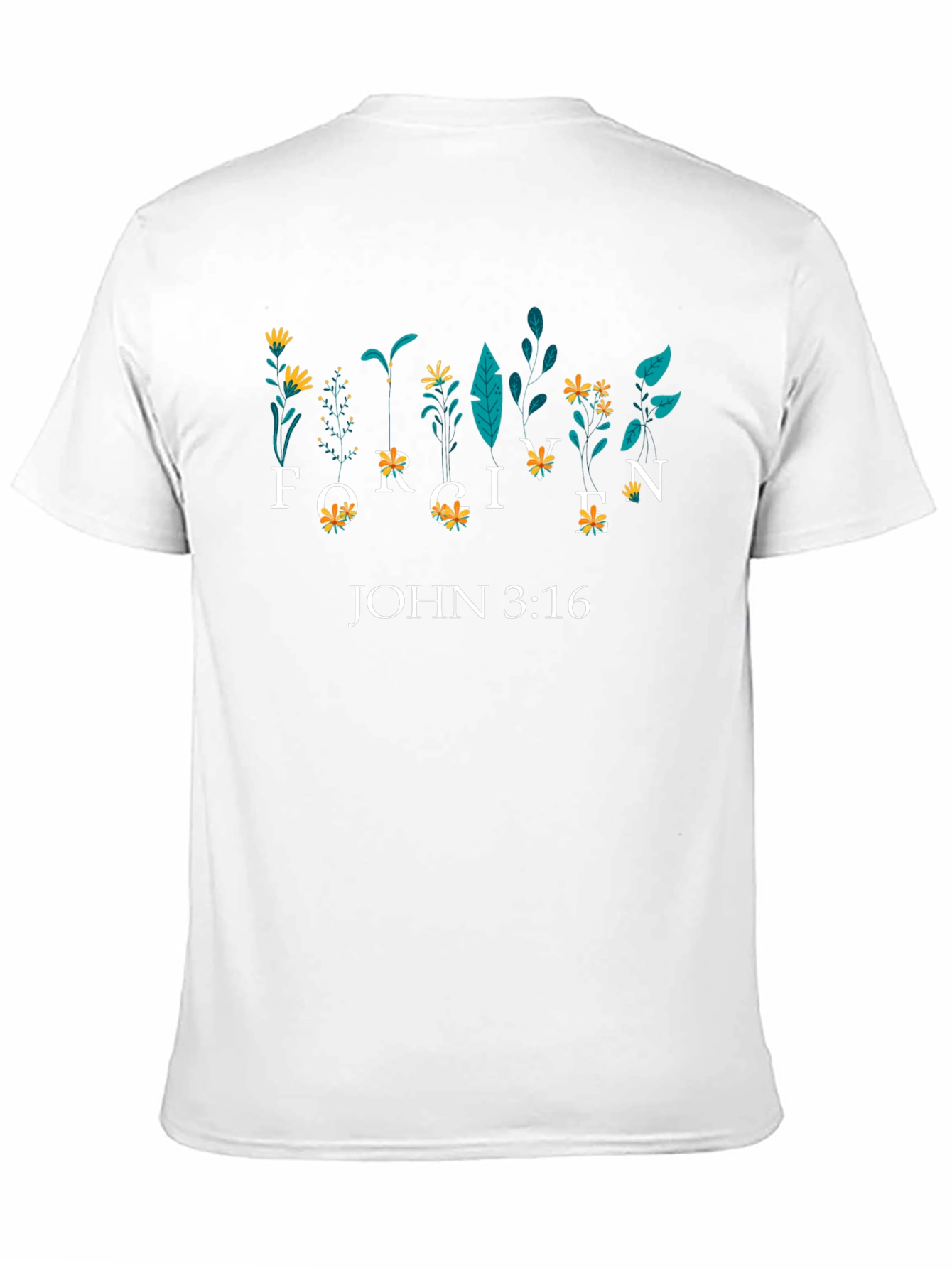 Forgiven John 3:16 Floral Graphic Tee