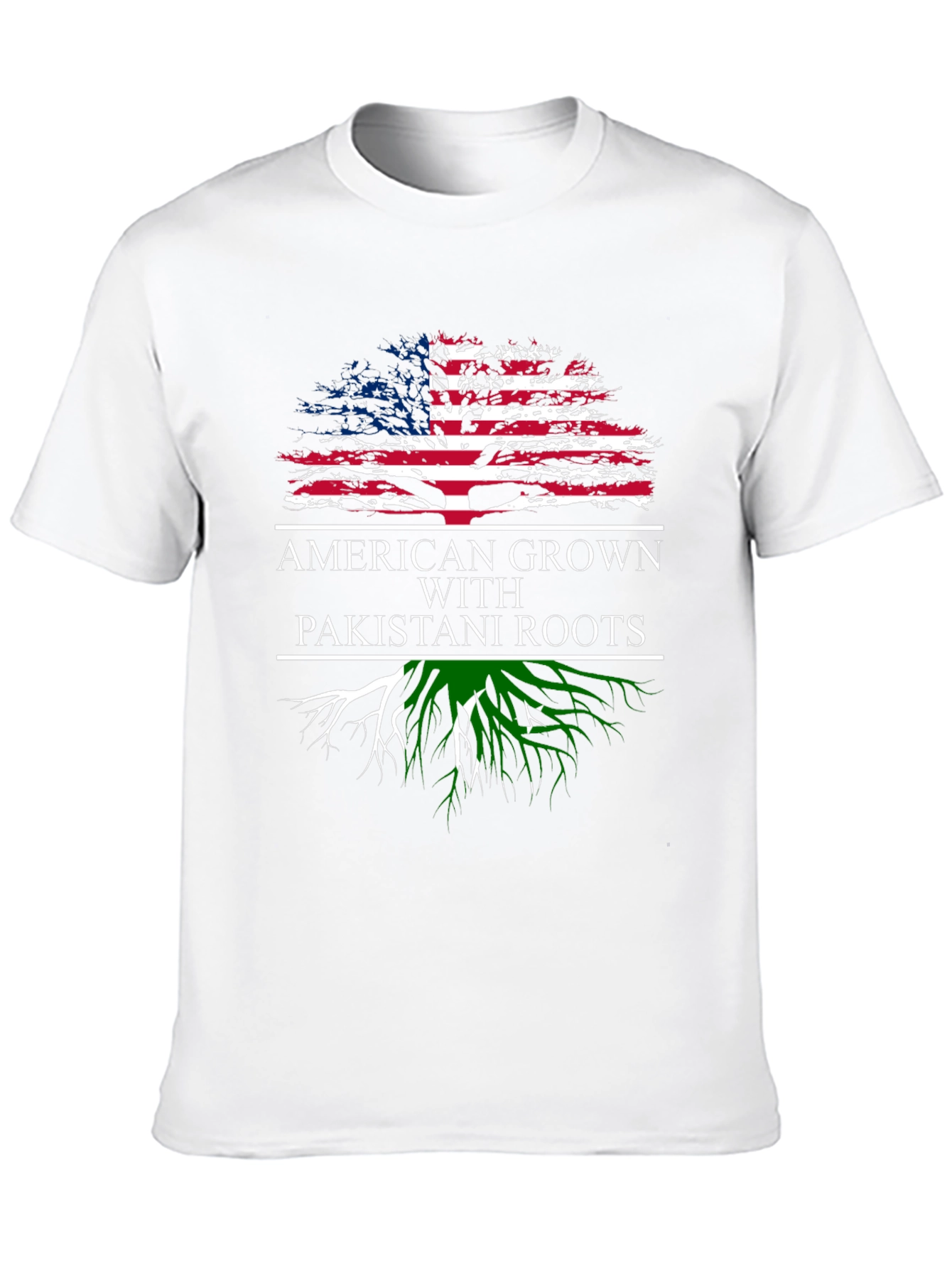 American Grown Pakistani Roots Graphic T-Shirt
