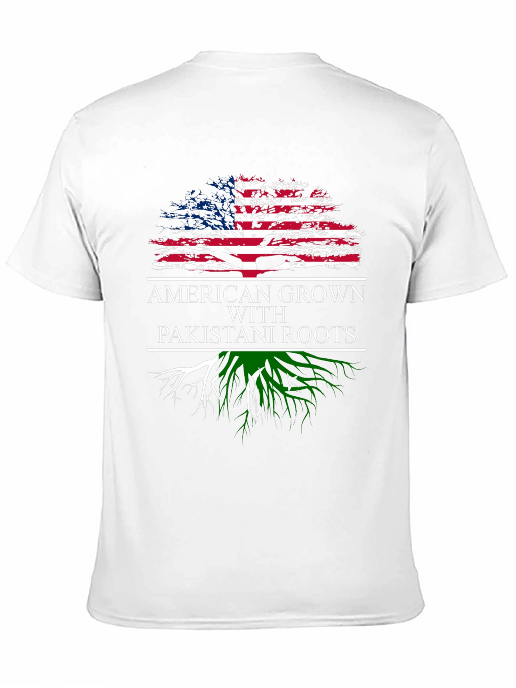 American Grown Pakistani Roots Graphic T-Shirt