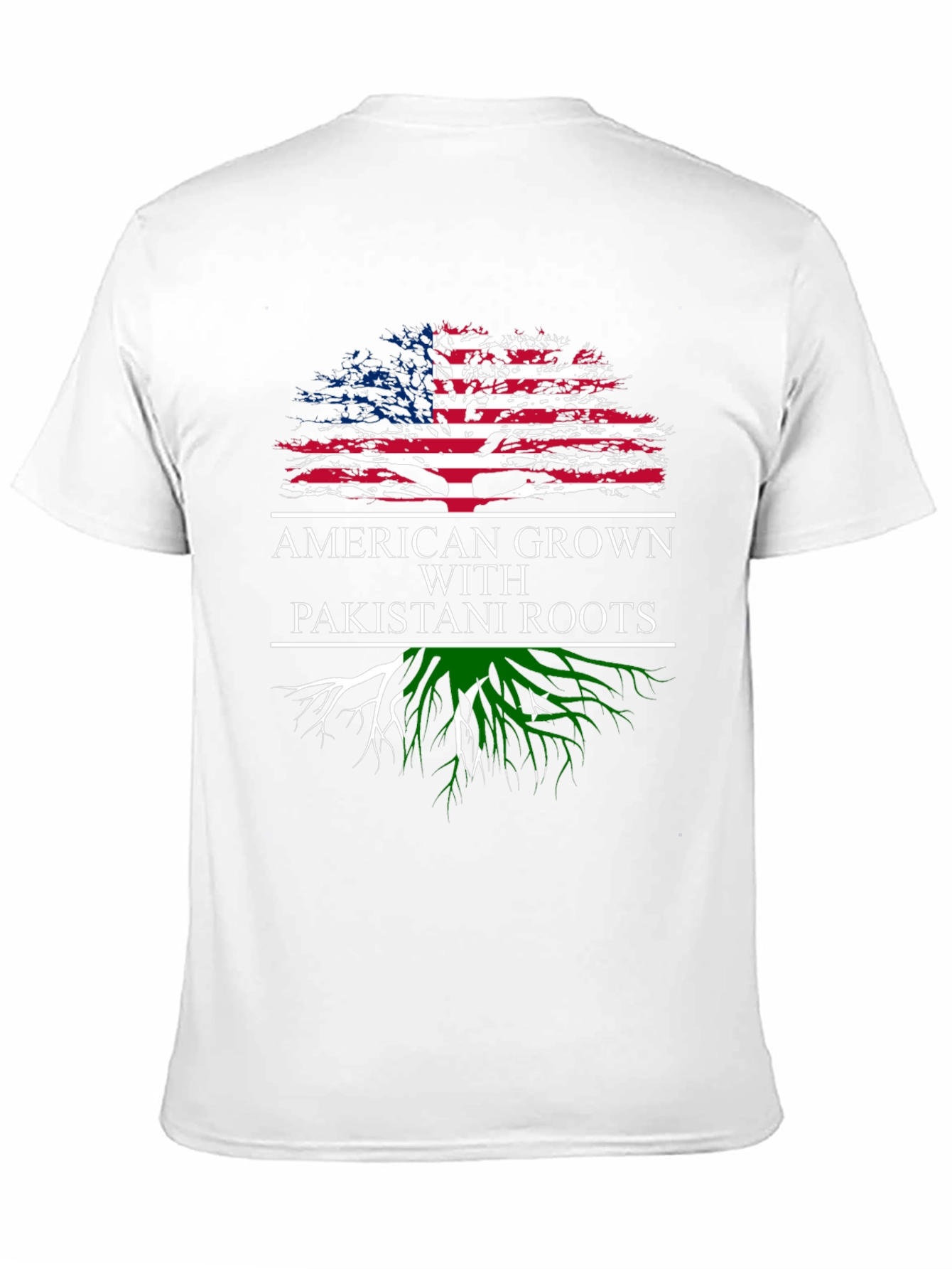 American Grown Pakistani Roots Graphic T-Shirt