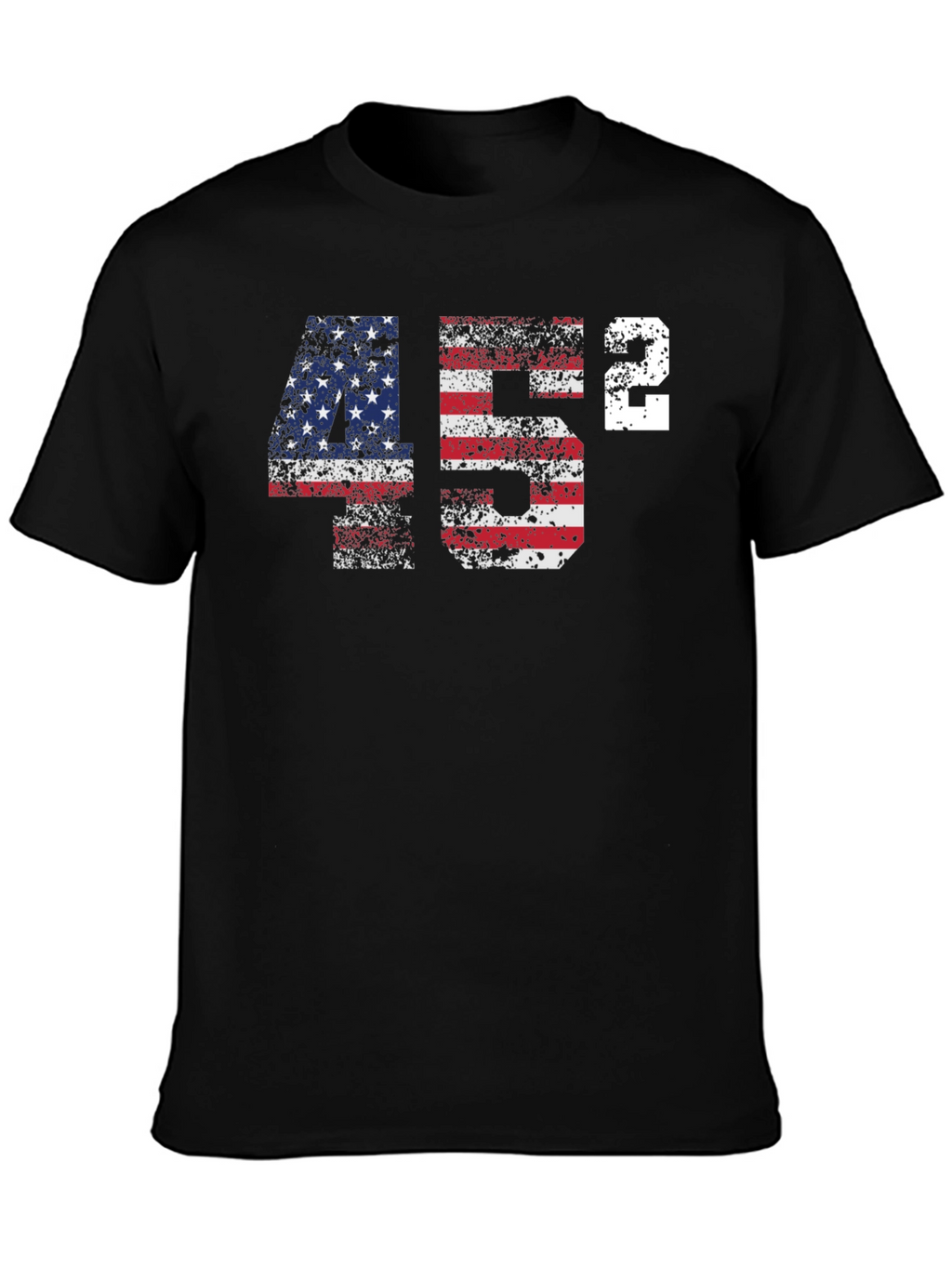 45 Squared Patriotic T-Shirt - USA Flag Design