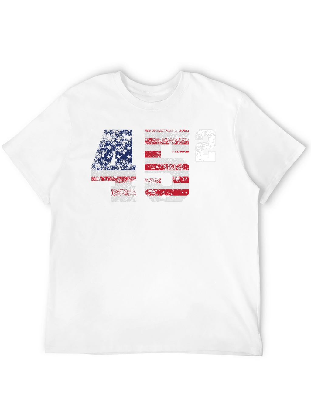 45 Squared Patriotic T-Shirt - USA Flag Design