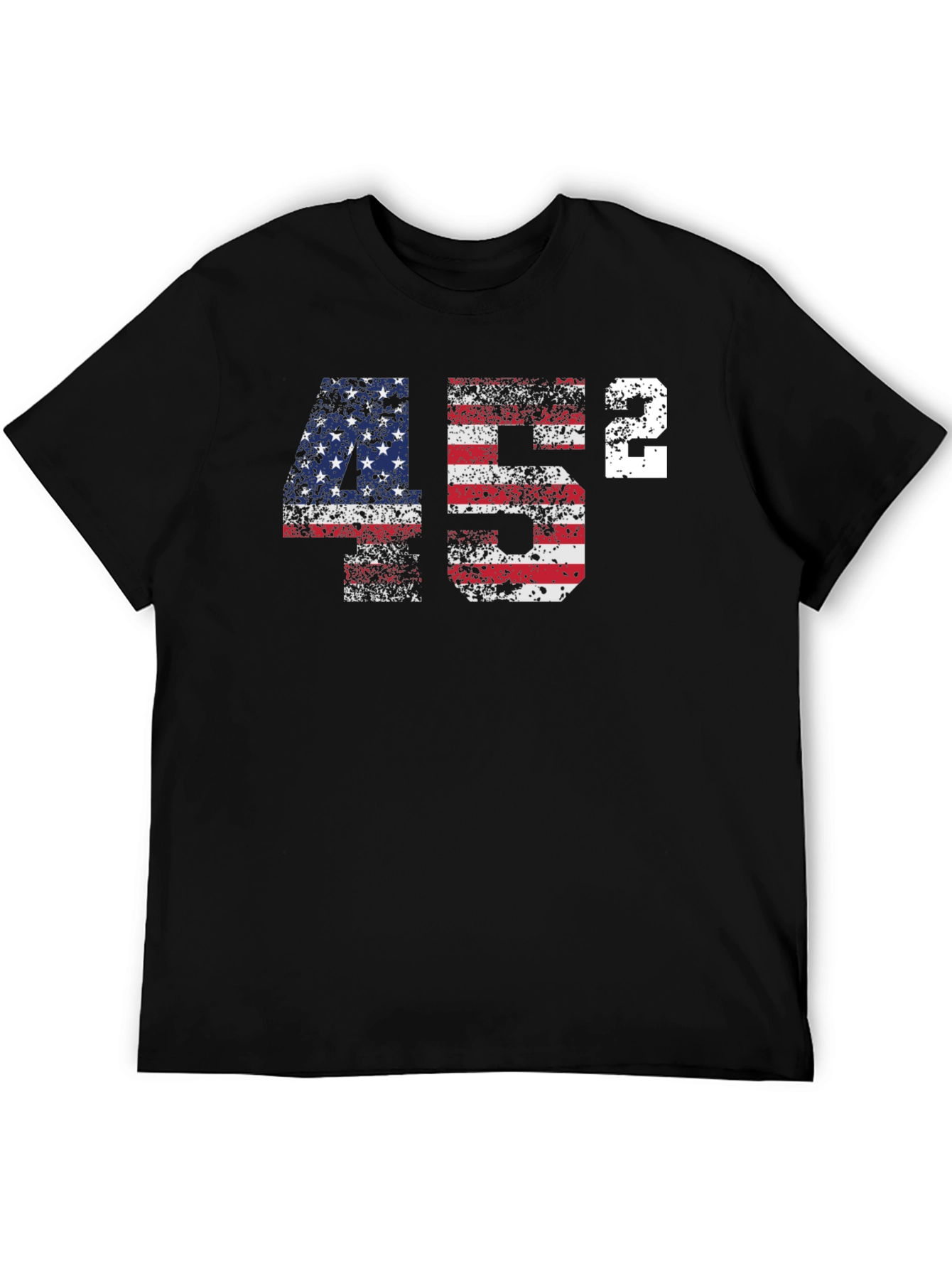45 Squared Patriotic T-Shirt - USA Flag Design