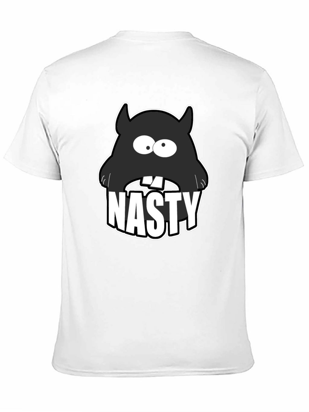 Nasty Monster Graphic T-Shirt - Black