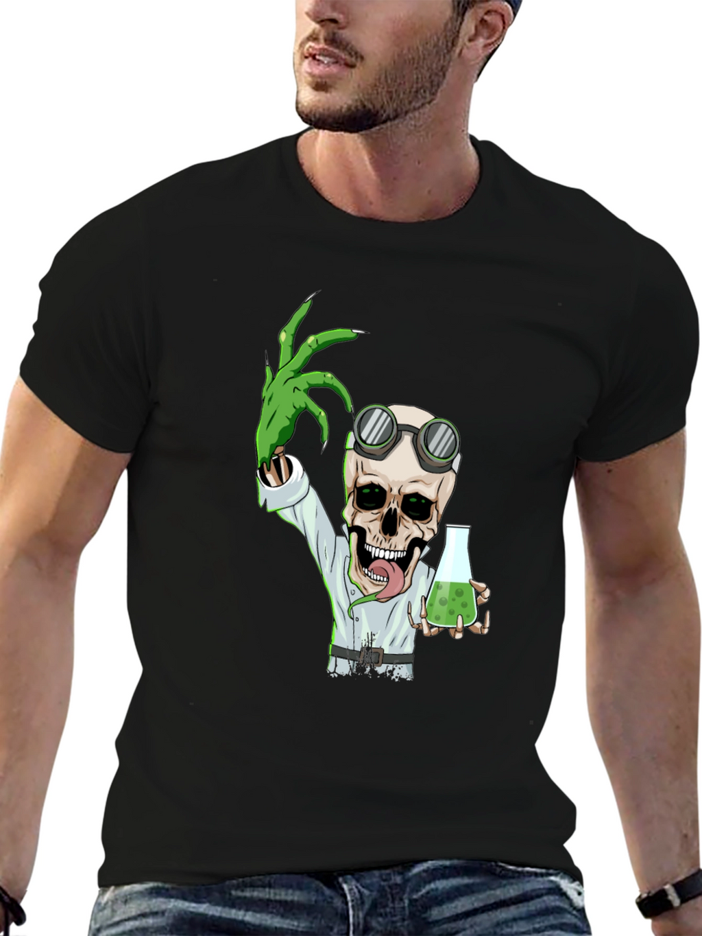 Mad Scientist Skeleton T-Shirt