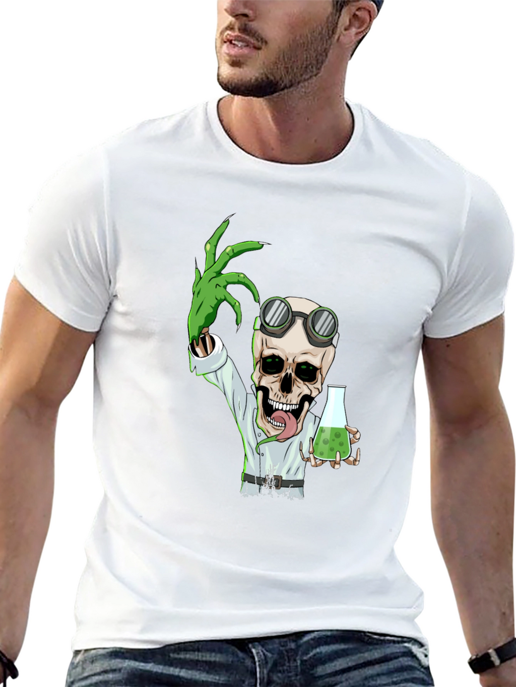 Mad Scientist Skeleton T-Shirt