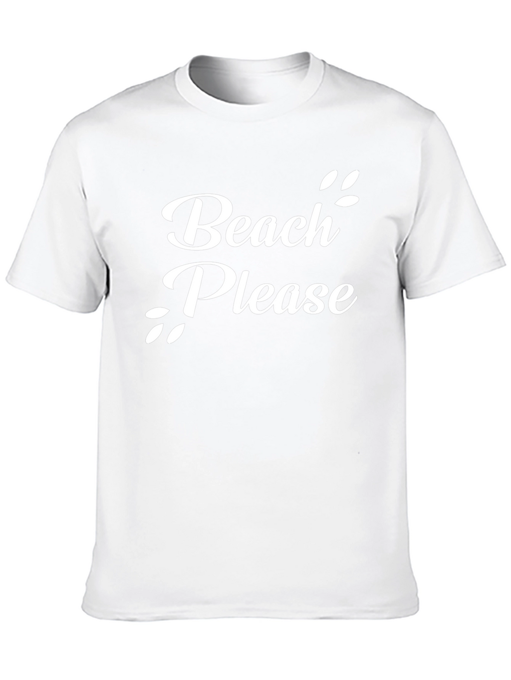 Beach Please Black Graphic T-Shirt