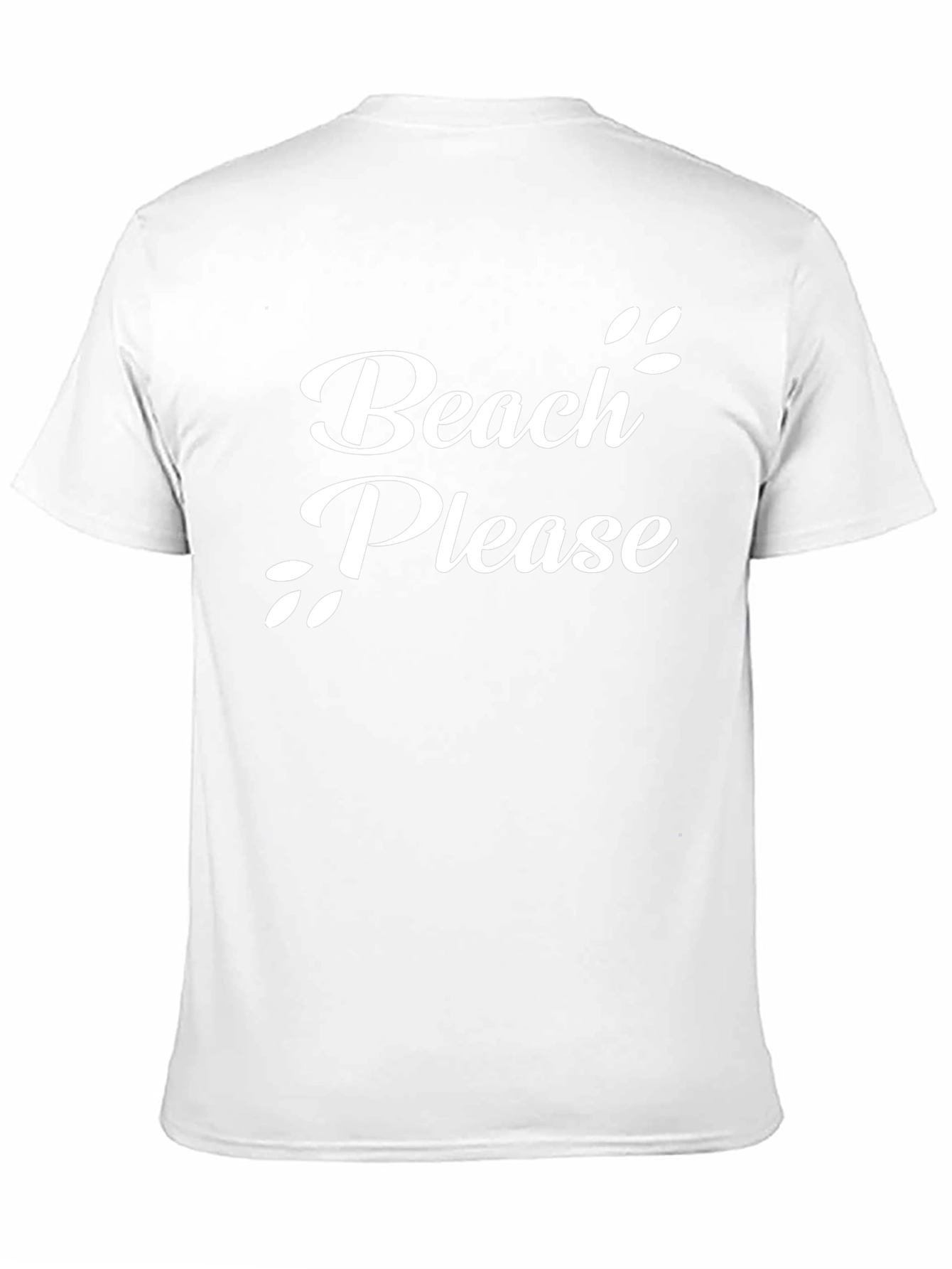 Beach Please Black Graphic T-Shirt