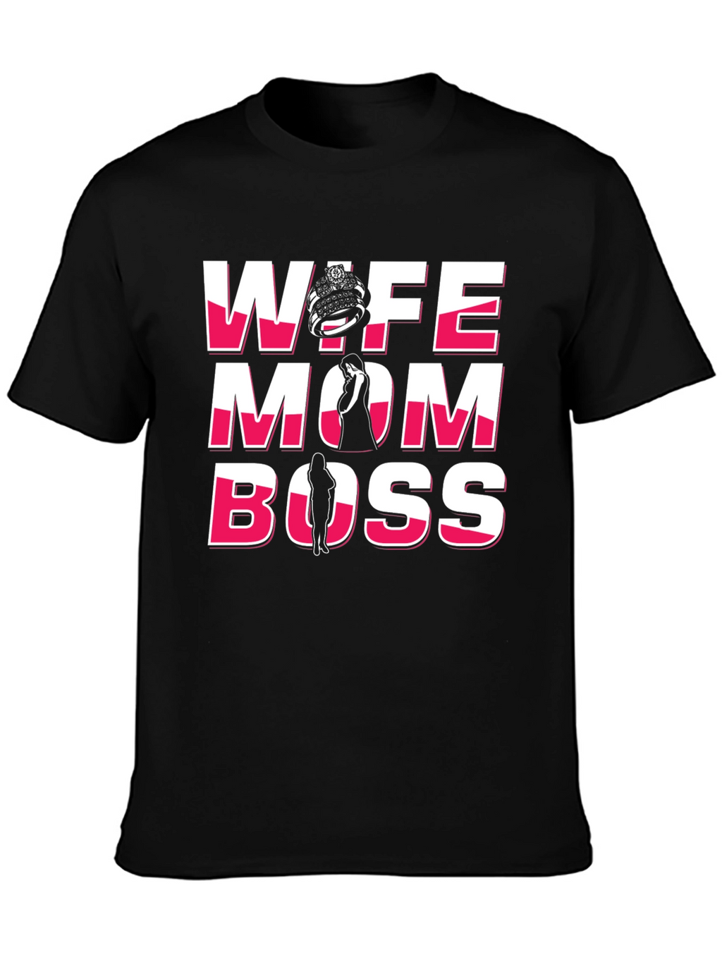 Wife Mom Boss Graphic T-Shirt