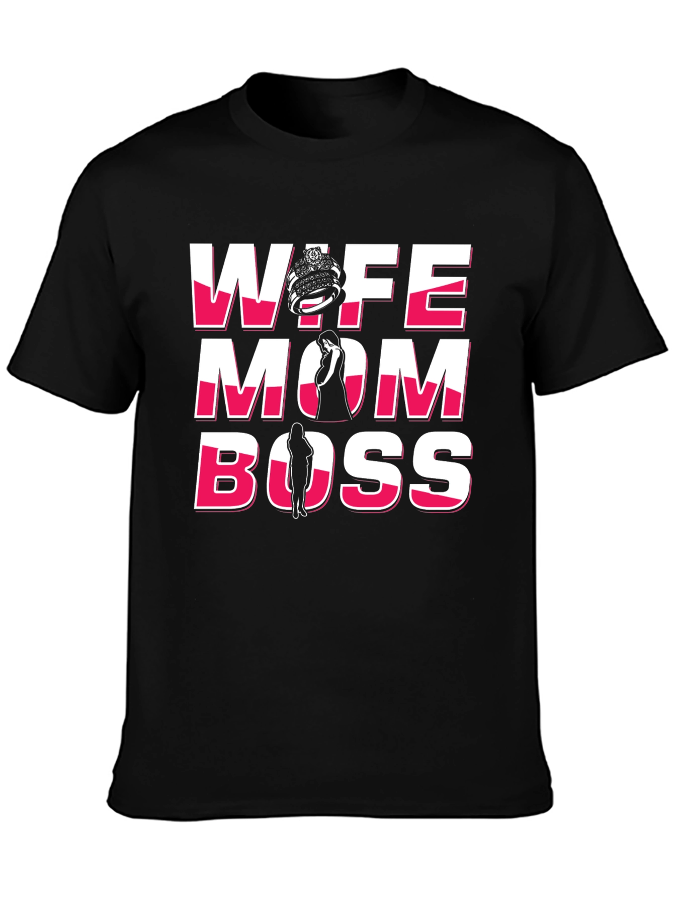 Wife Mom Boss Graphic T-Shirt