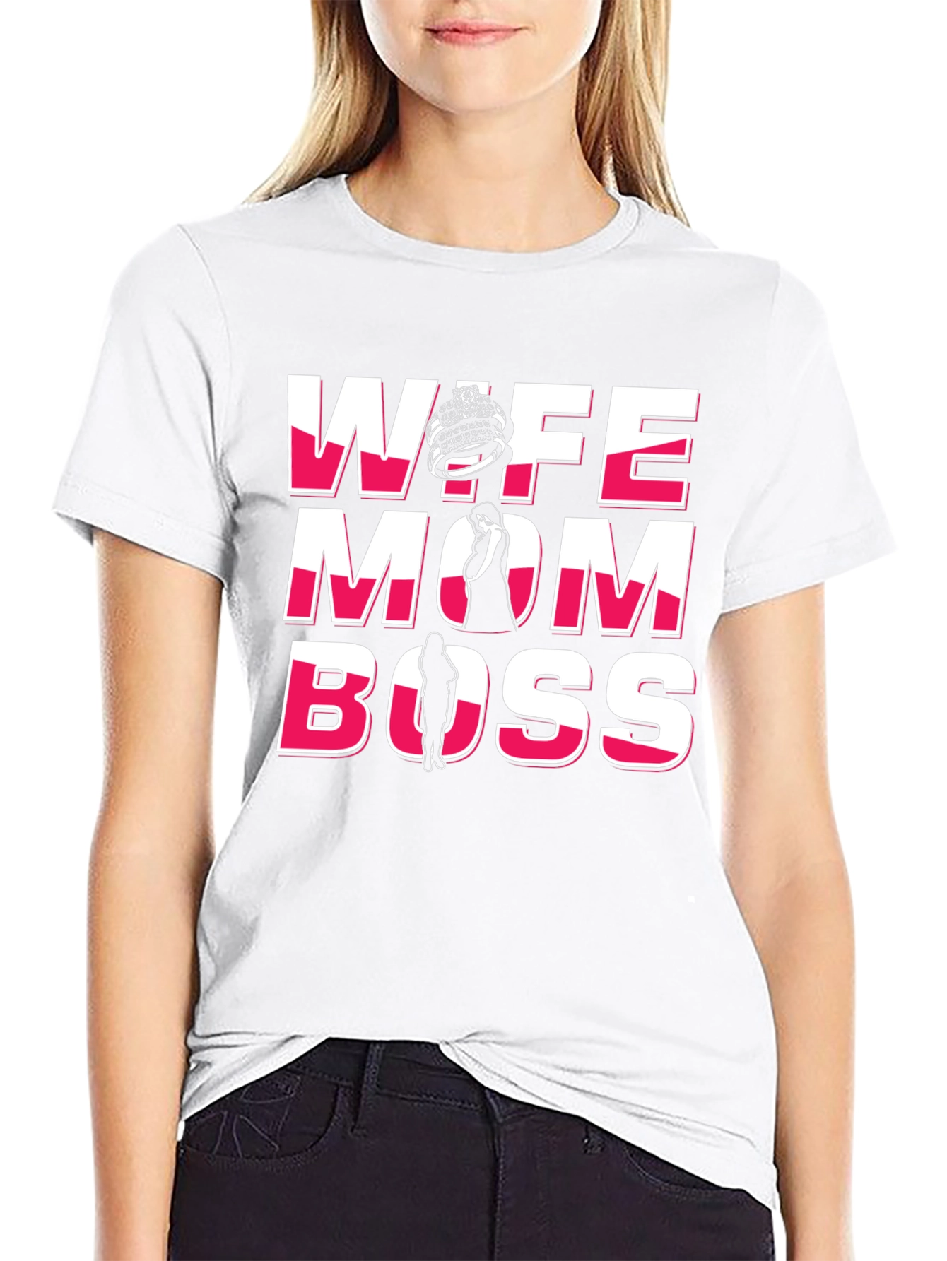 Wife Mom Boss Graphic T-Shirt