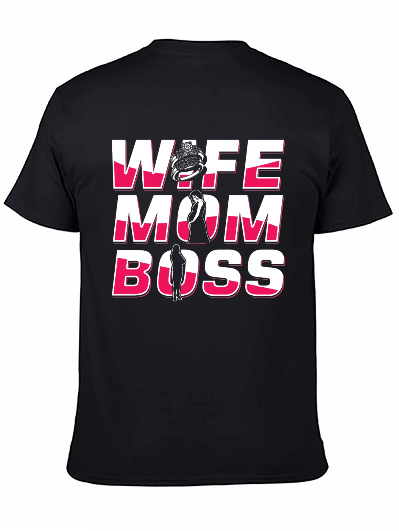Wife Mom Boss Graphic T-Shirt