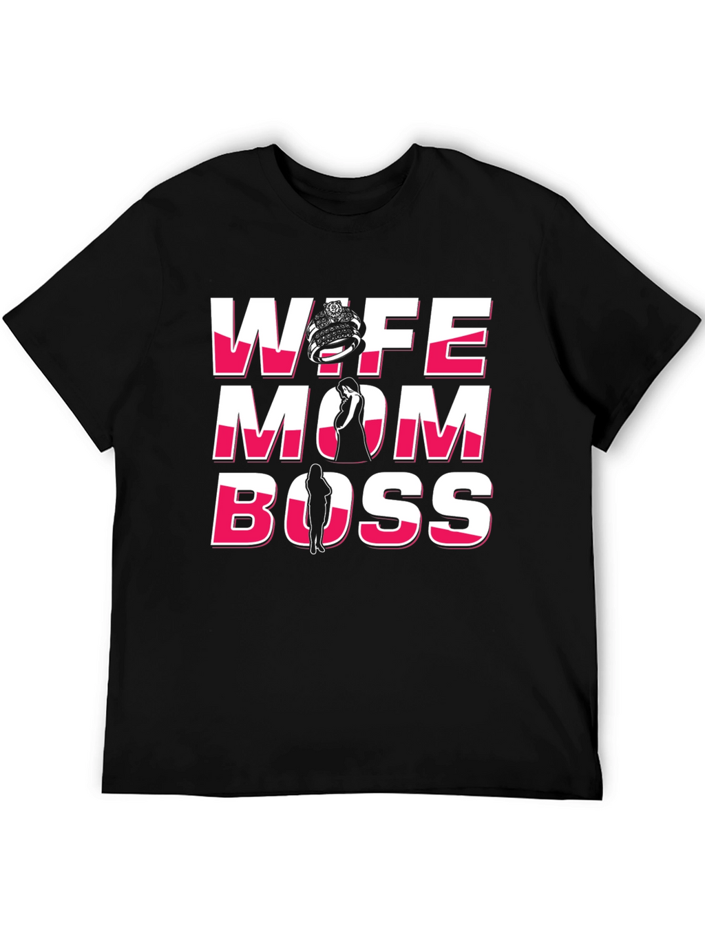 Wife Mom Boss Graphic T-Shirt