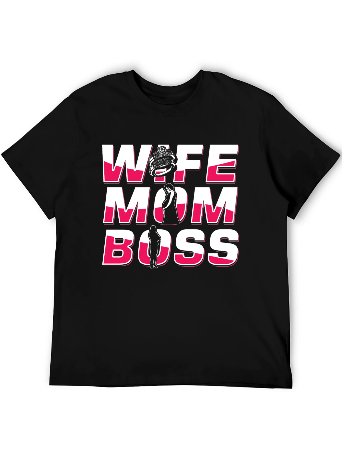 Wife Mom Boss Graphic T-Shirt