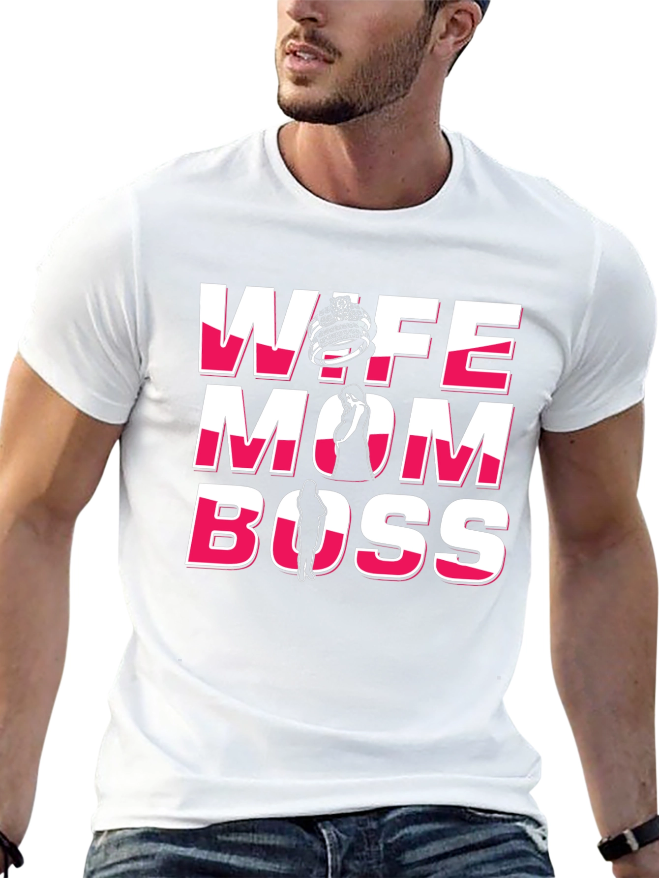 Wife Mom Boss Graphic T-Shirt