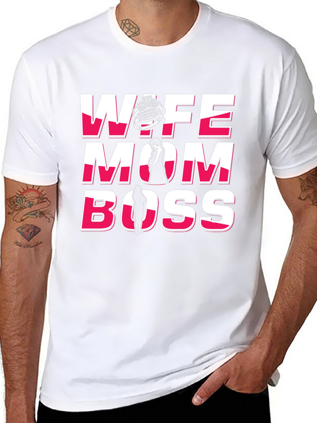 Wife Mom Boss Graphic T-Shirt