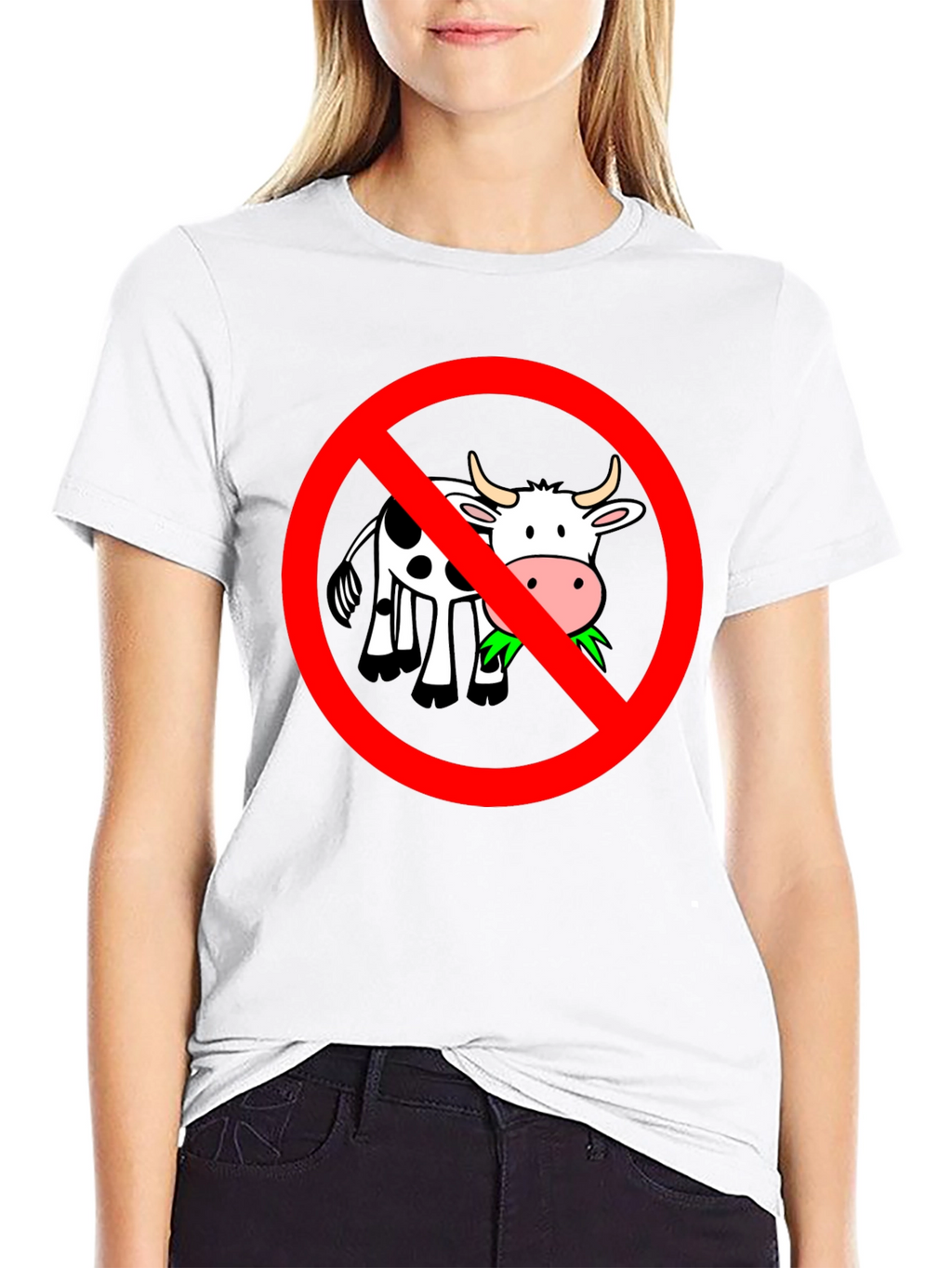 Vegan T-Shirt: No Cow Graphic Tee