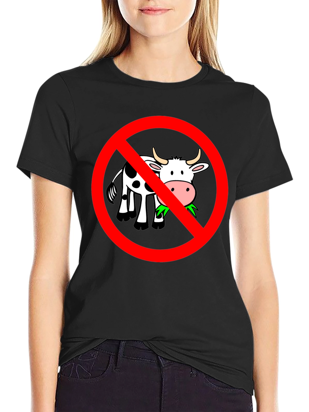 Vegan T-Shirt: No Cow Graphic Tee