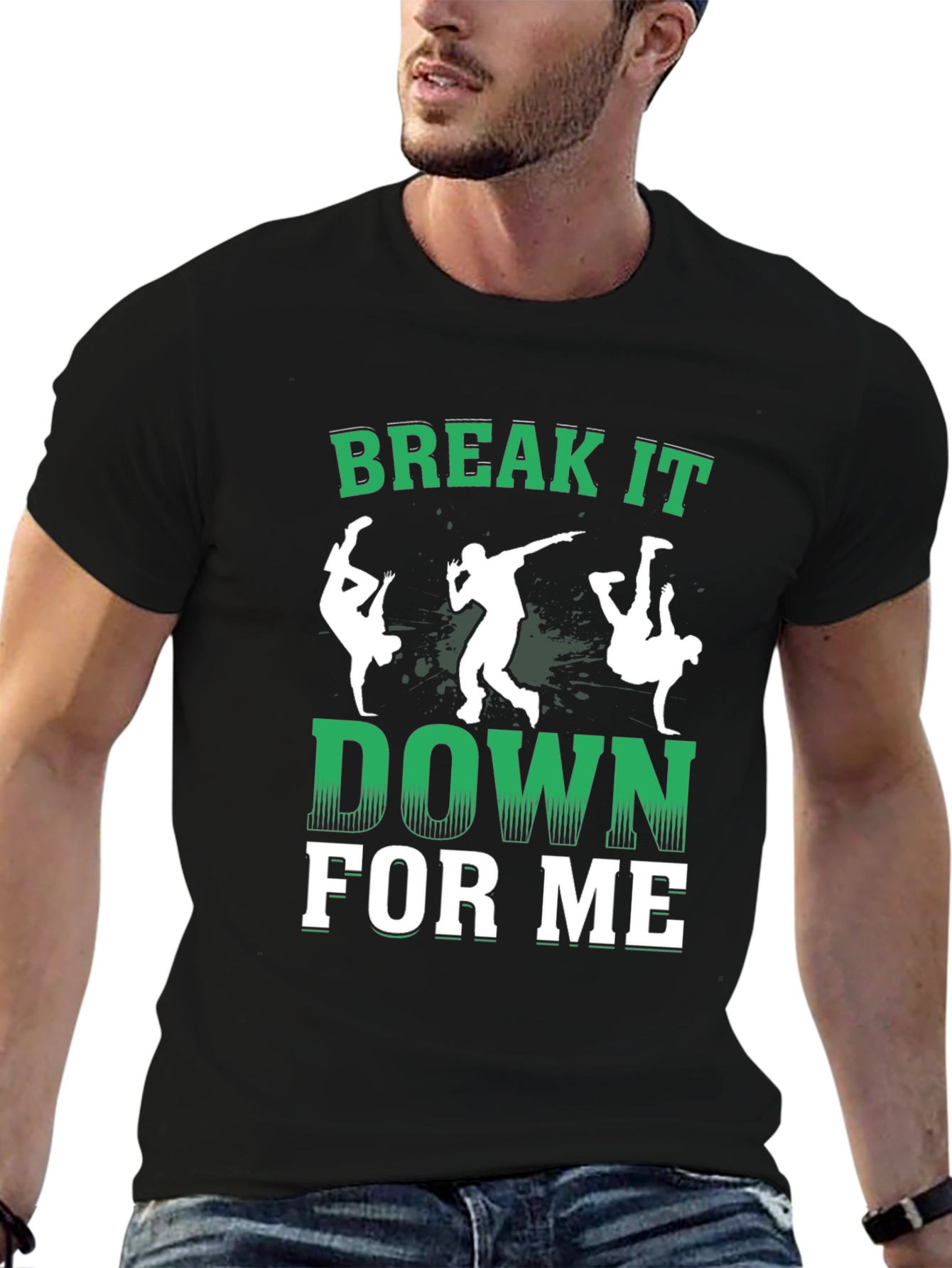 Break It Down T-Shirt - Black Graphic Tee
