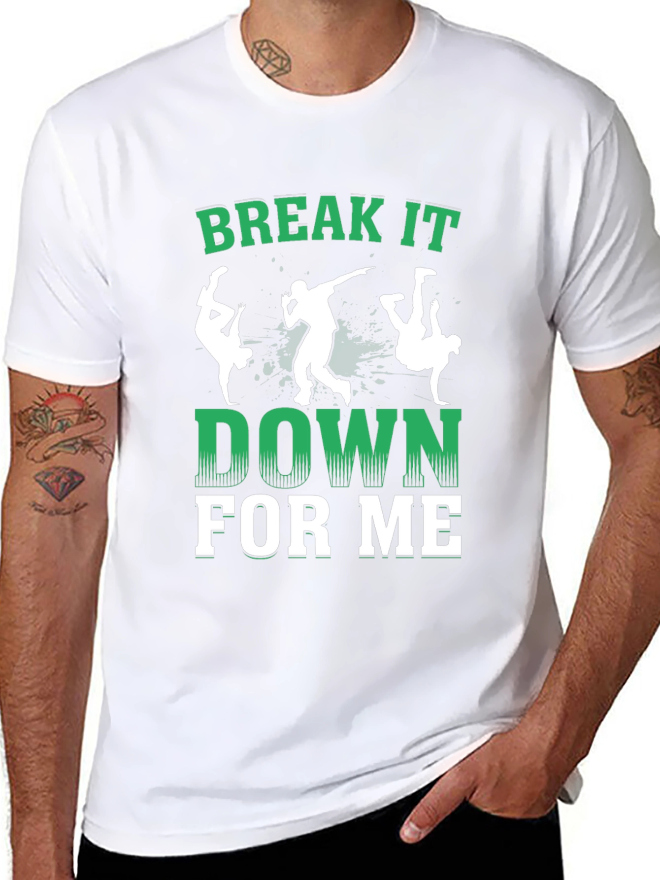 Break It Down T-Shirt - Black Graphic Tee
