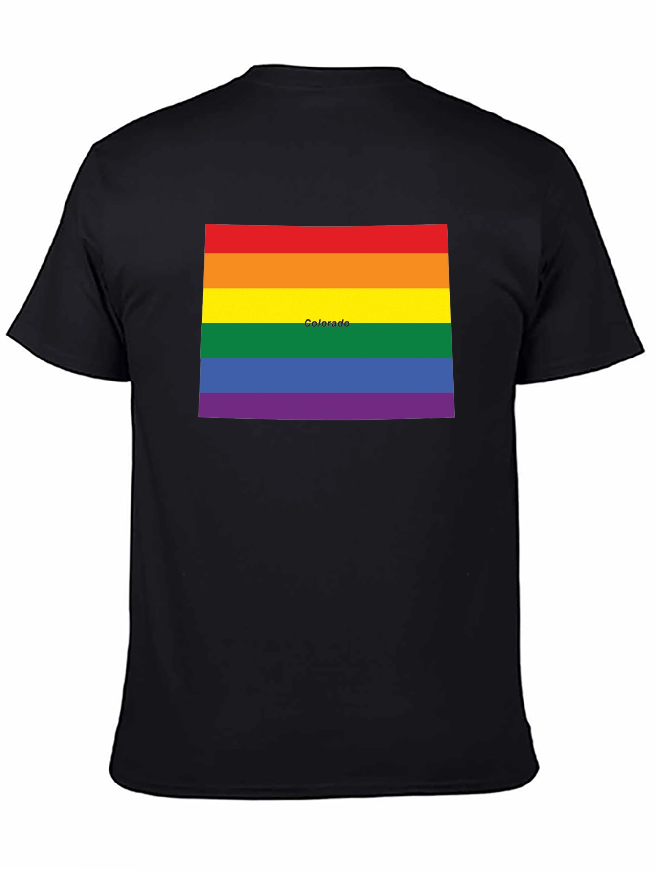 Colorado Pride Rainbow Flag Graphic Tee