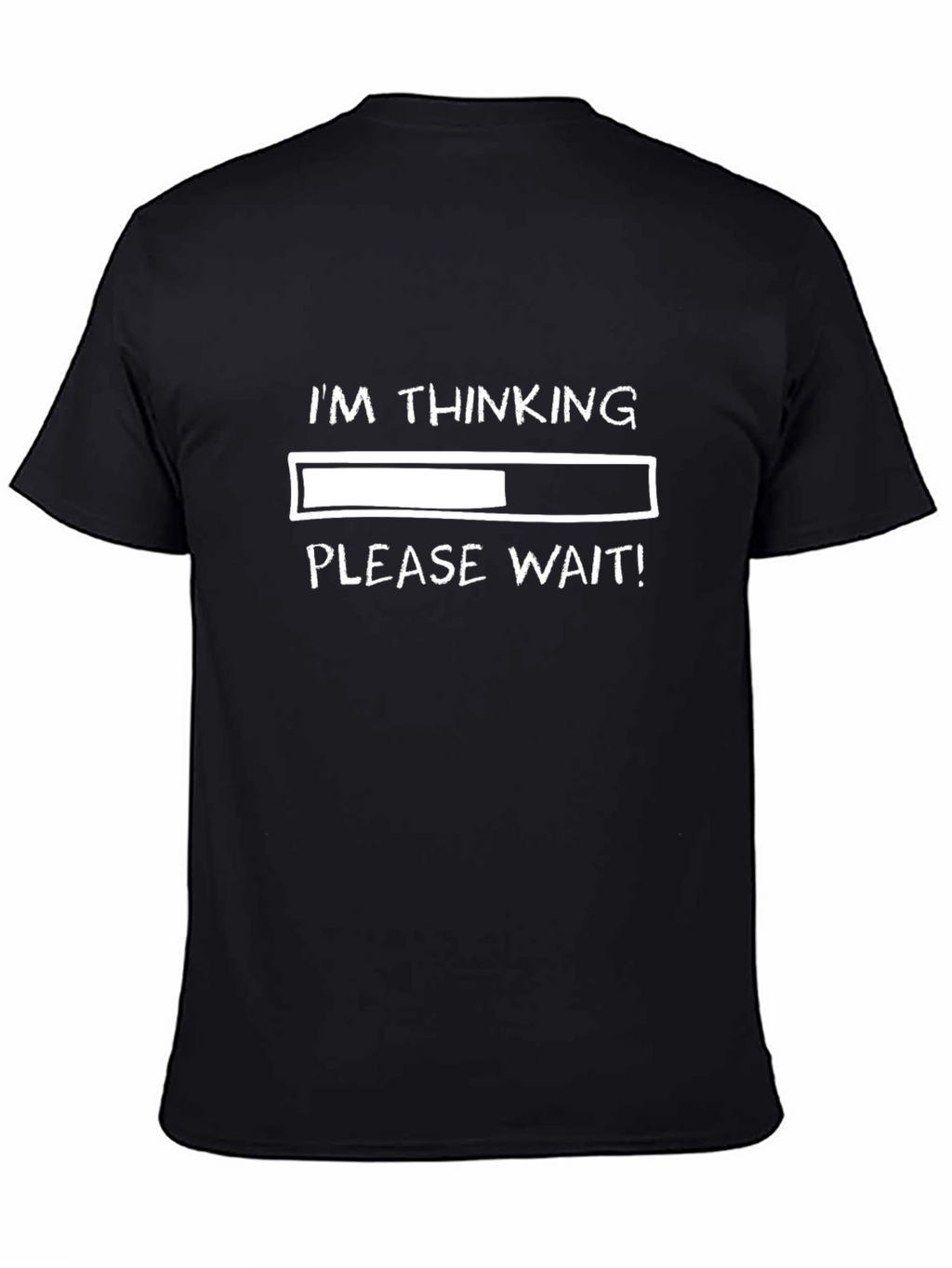 Thinking Please Wait Funny Novelty T-Shirt