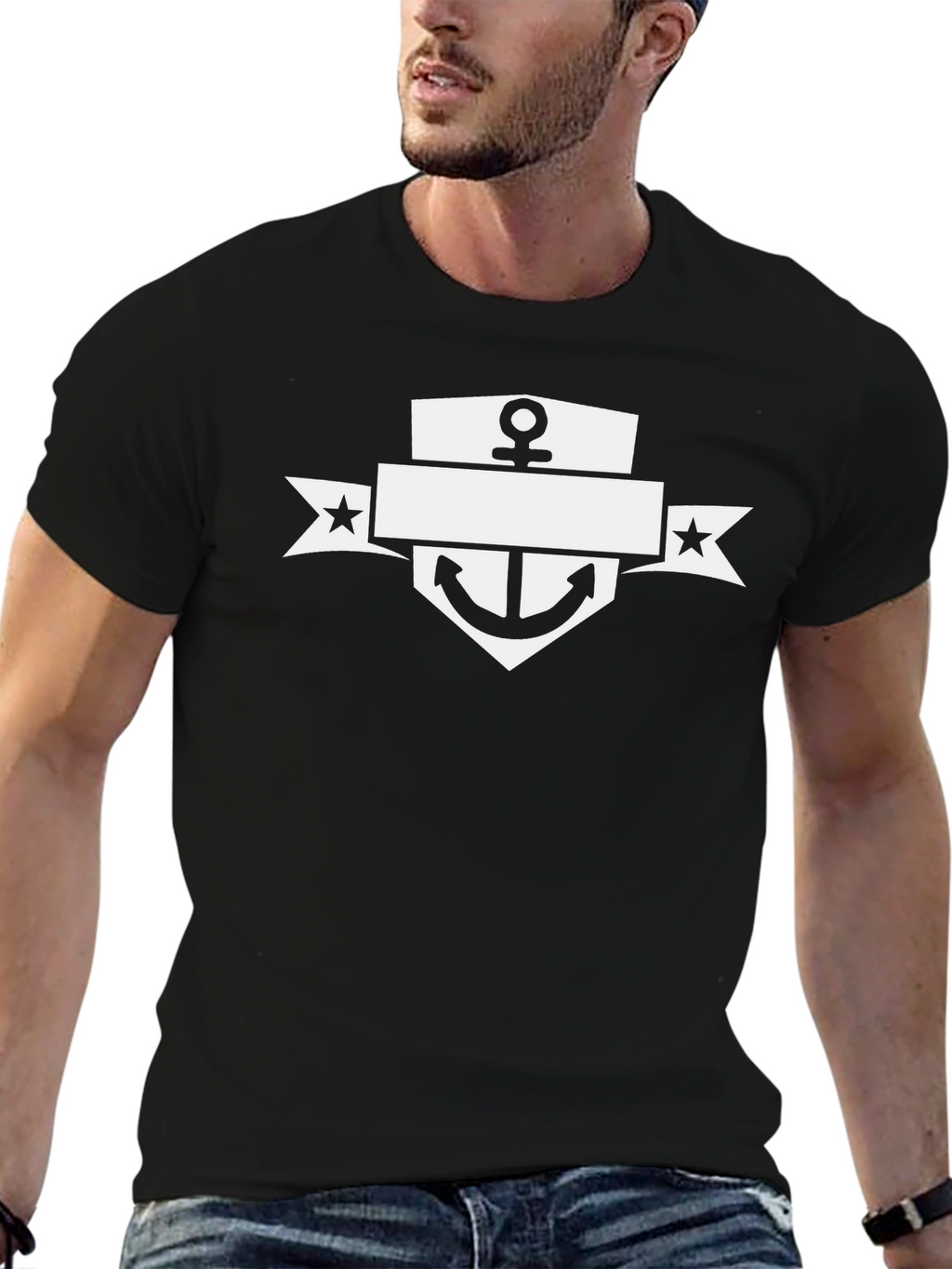 Nautical Anchor Graphic T-Shirt