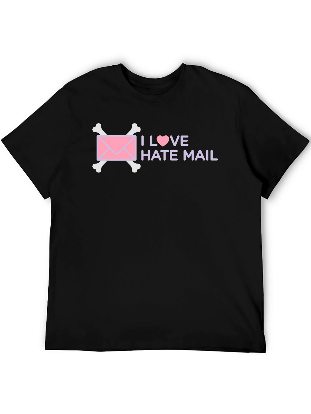 I Love Hate Mail T-Shirt Funny Goth Tee