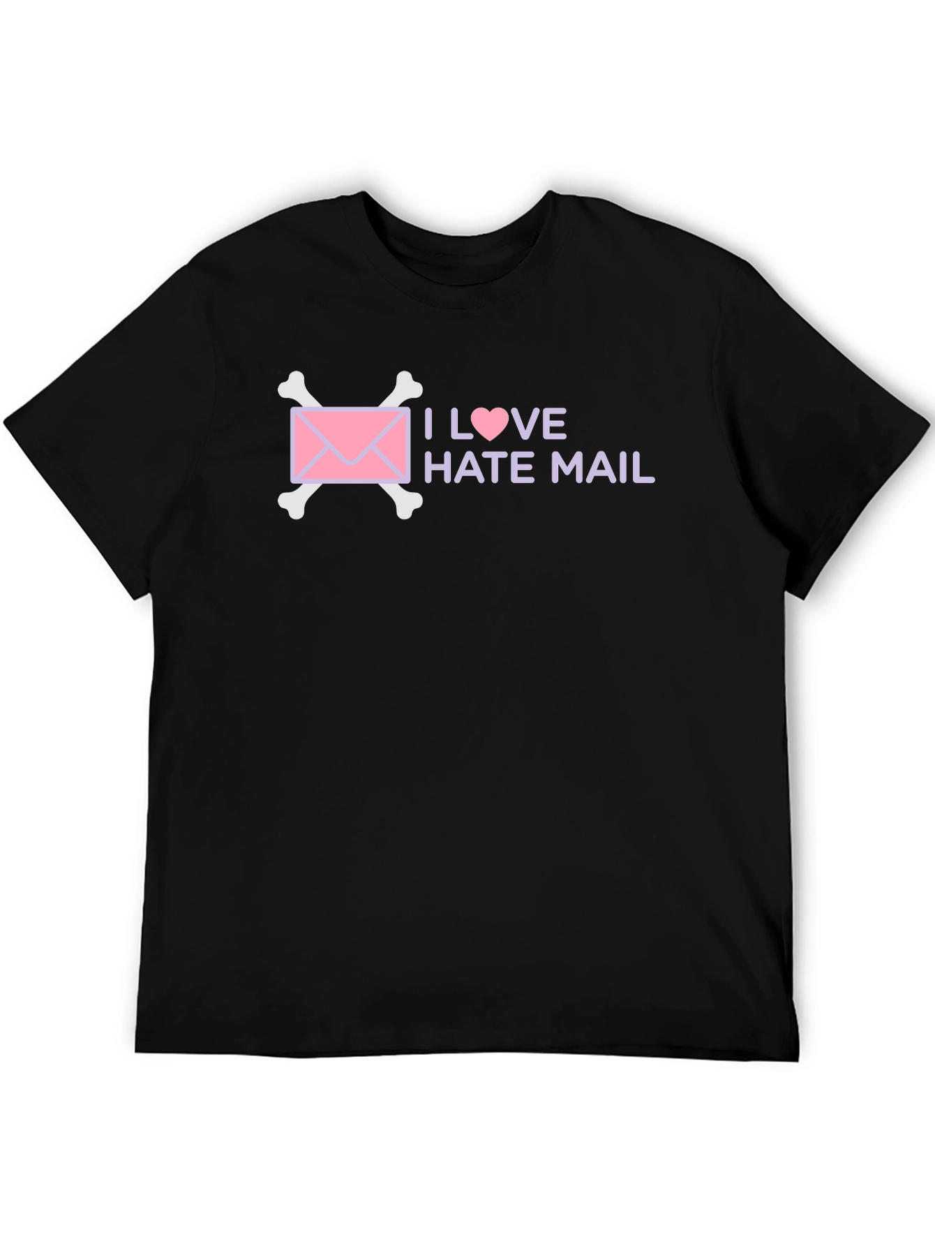 I Love Hate Mail T-Shirt Funny Goth Tee