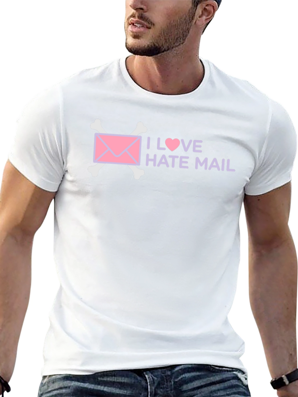 I Love Hate Mail T-Shirt Funny Goth Tee