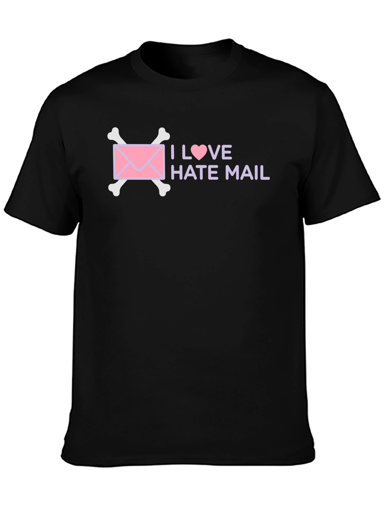 I Love Hate Mail T-Shirt Funny Goth Tee