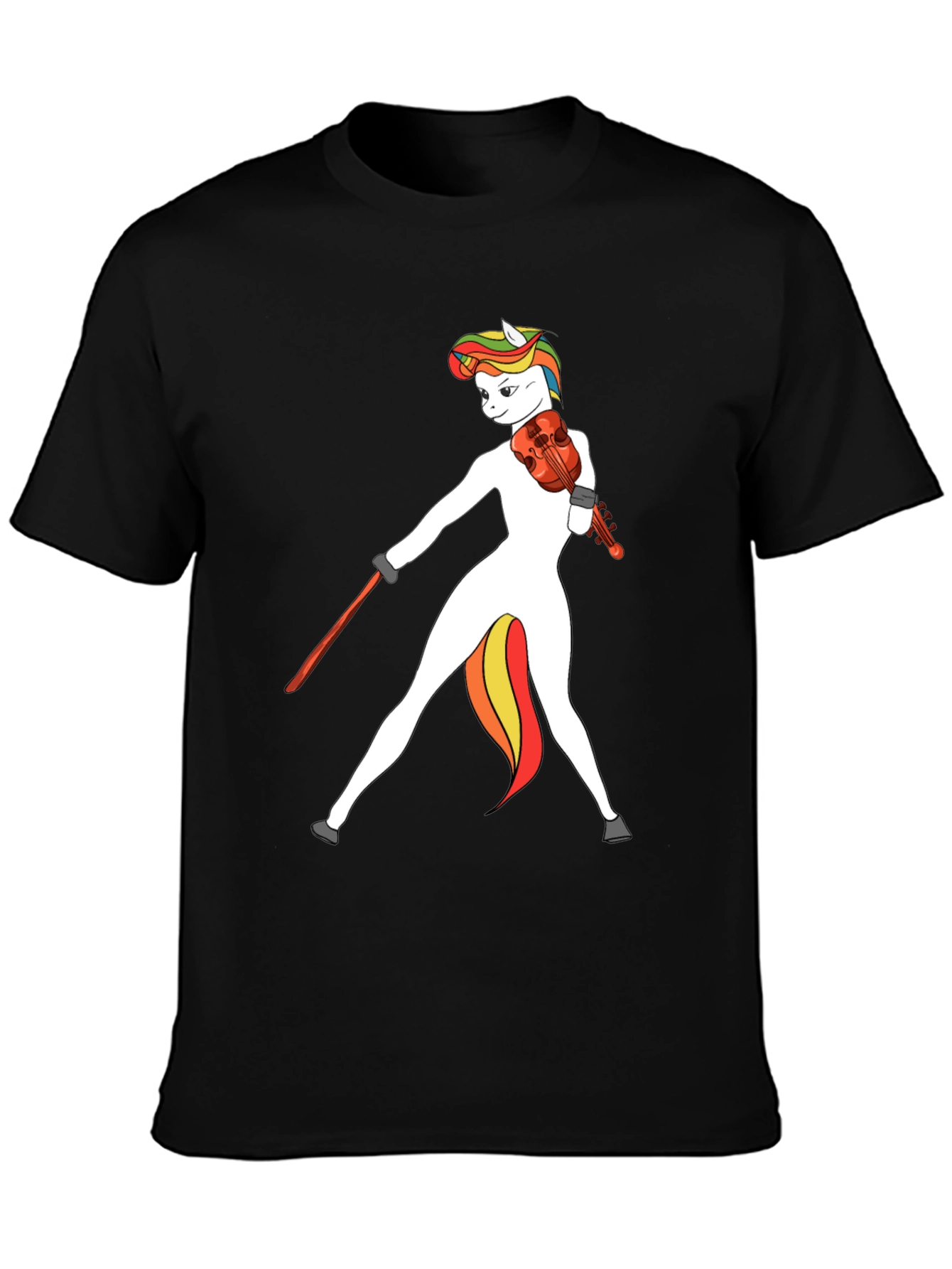 Unicorn Violinist Graphic T-Shirt - Quirky & Unique Tee