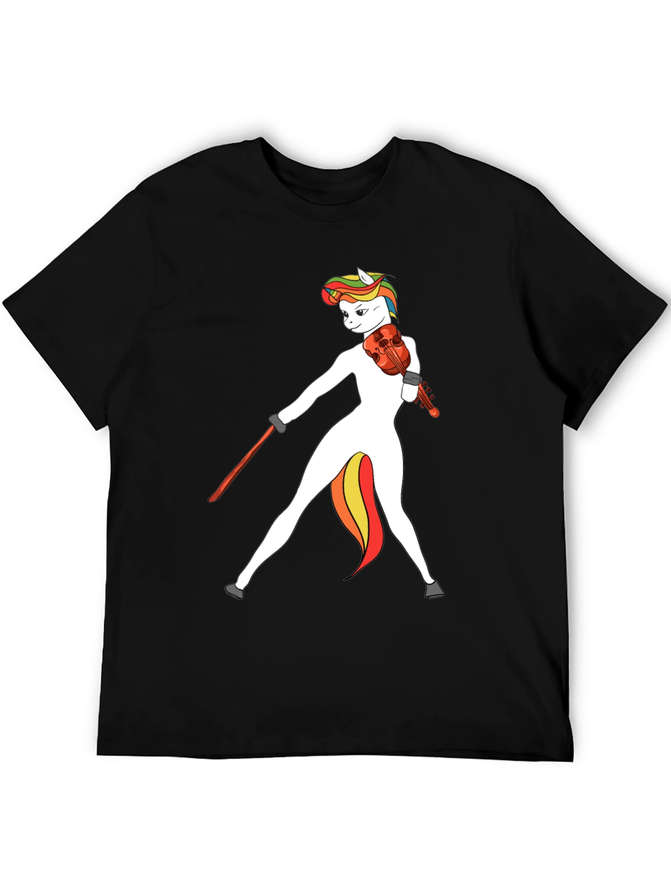 Unicorn Violinist Graphic T-Shirt - Quirky & Unique Tee