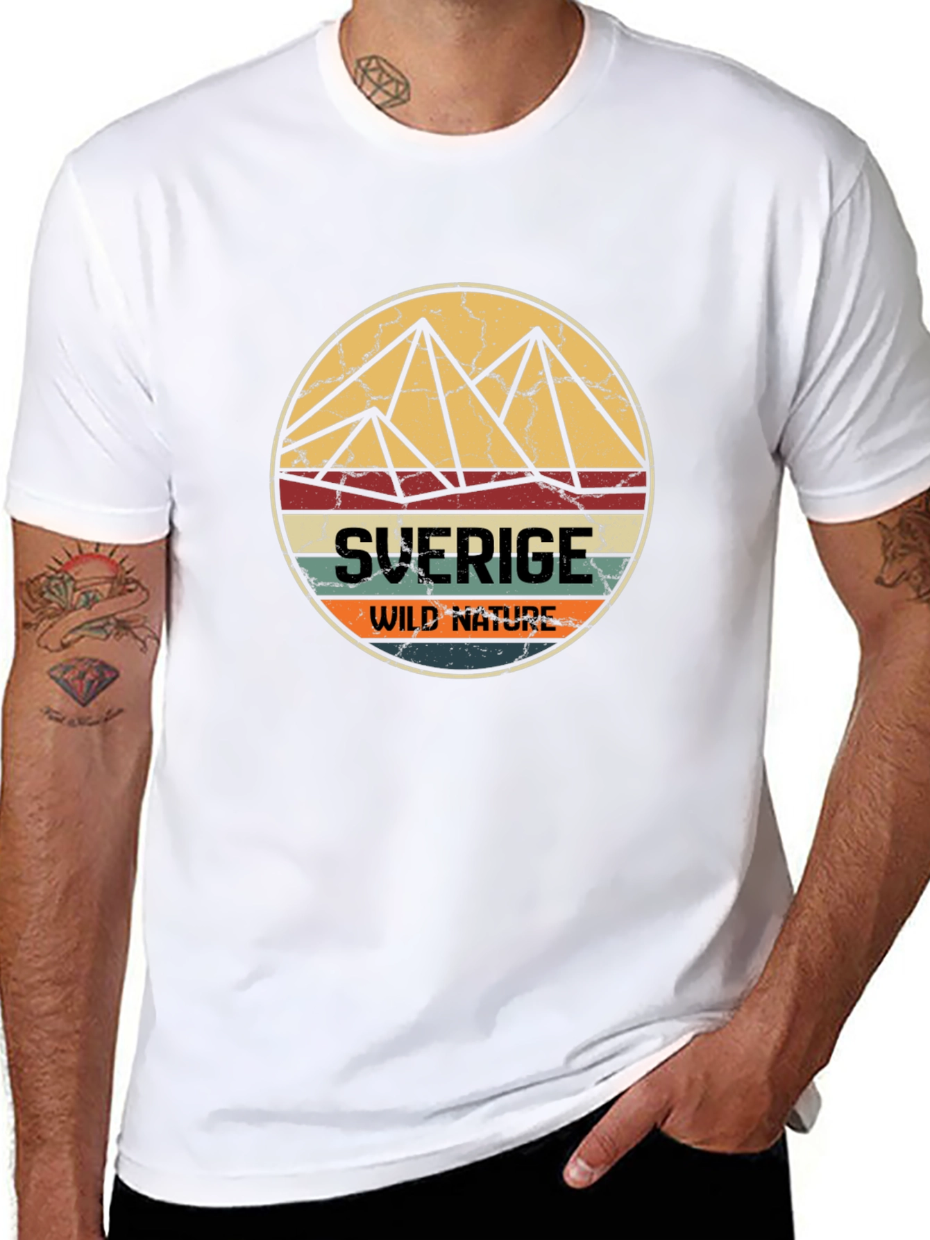 Retro Sverige Wild Nature T-Shirt