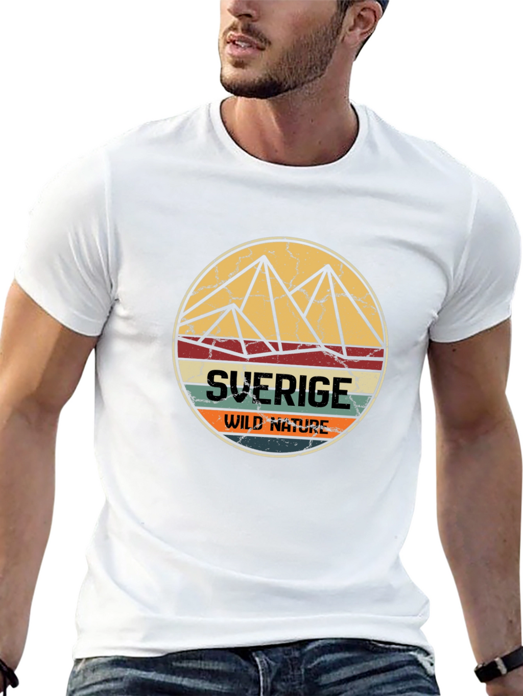 Retro Sverige Wild Nature T-Shirt