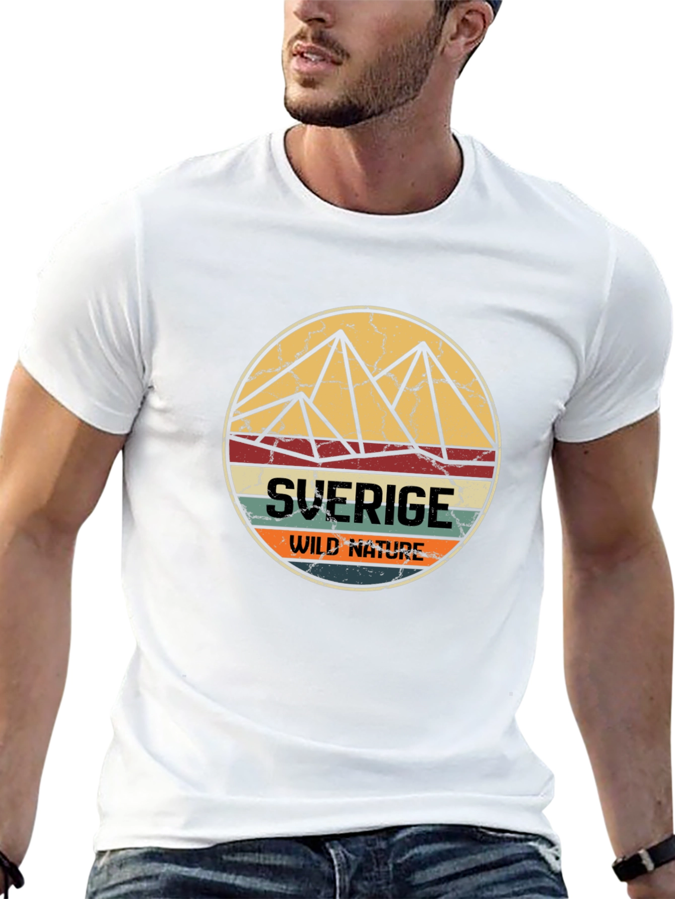 Retro Sverige Wild Nature T-Shirt