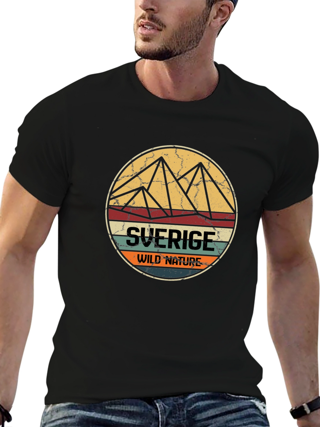 Retro Sverige Wild Nature T-Shirt