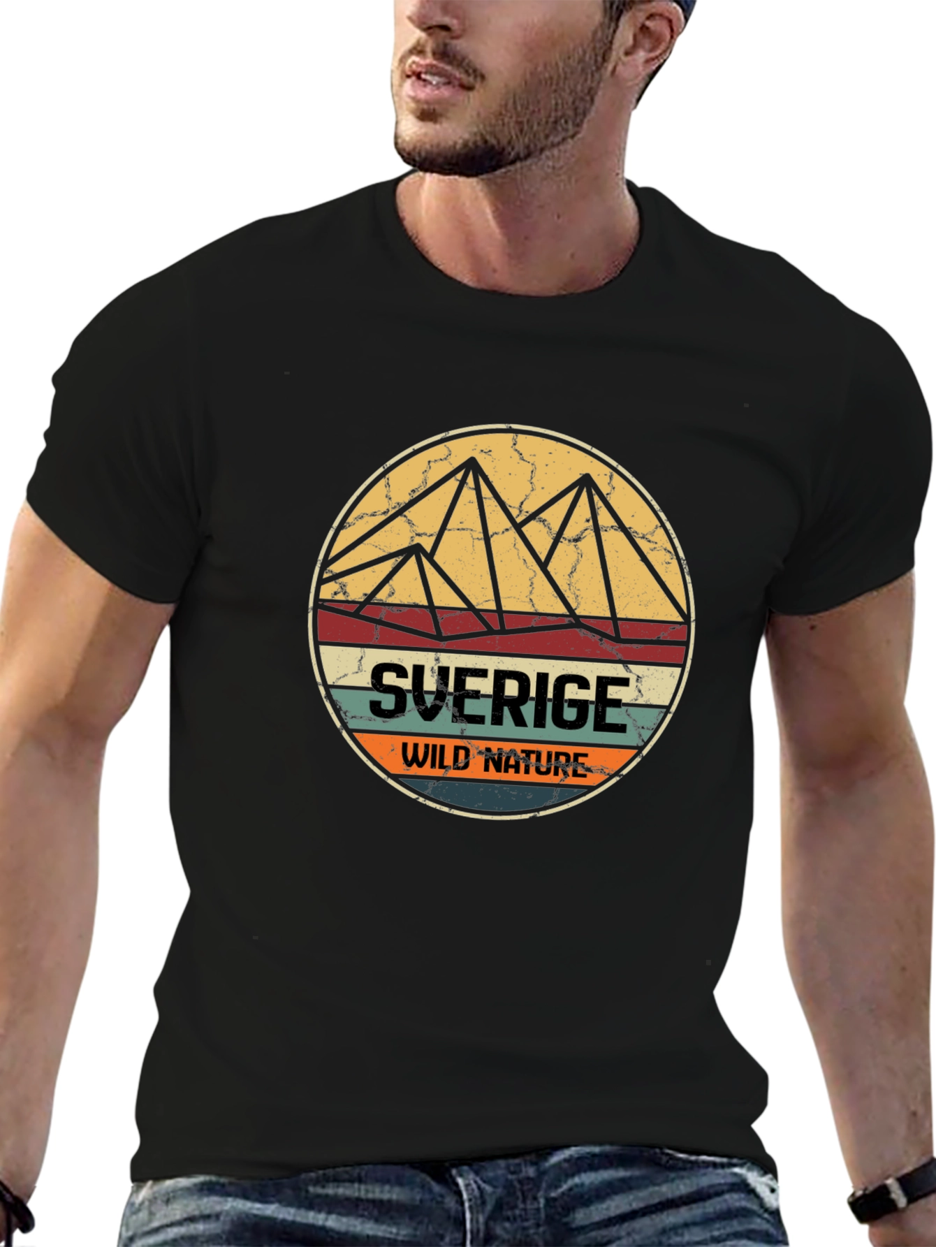 Retro Sverige Wild Nature T-Shirt