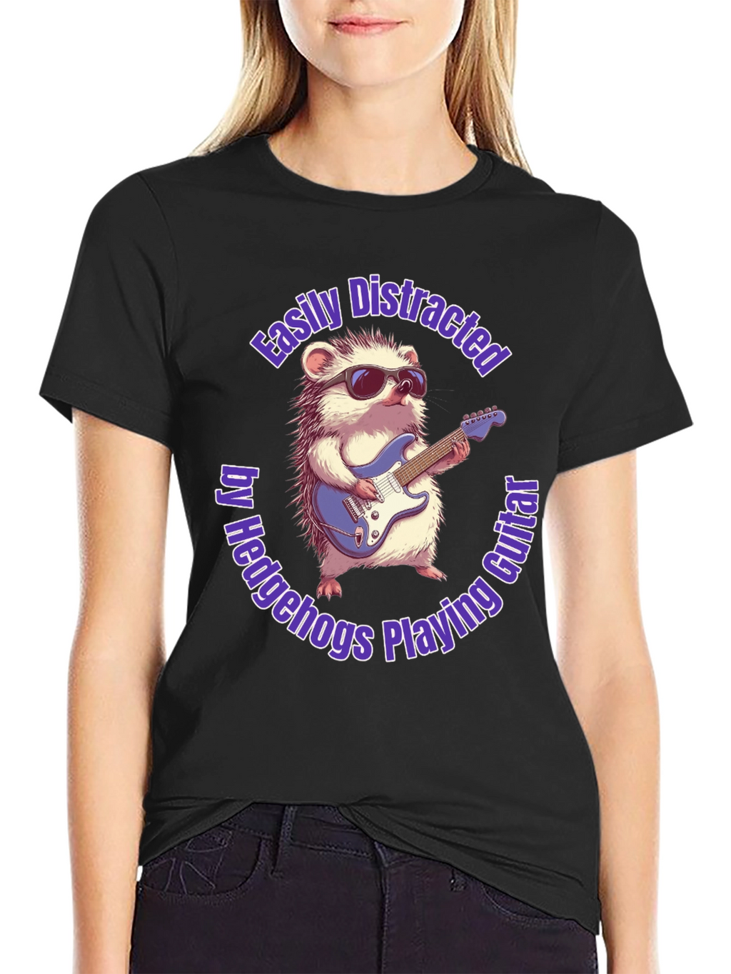 Hedgehog Guitarist T-Shirt