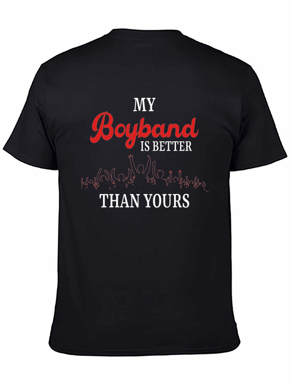 My Boyband is Better Than Yours Black T-Shirt
