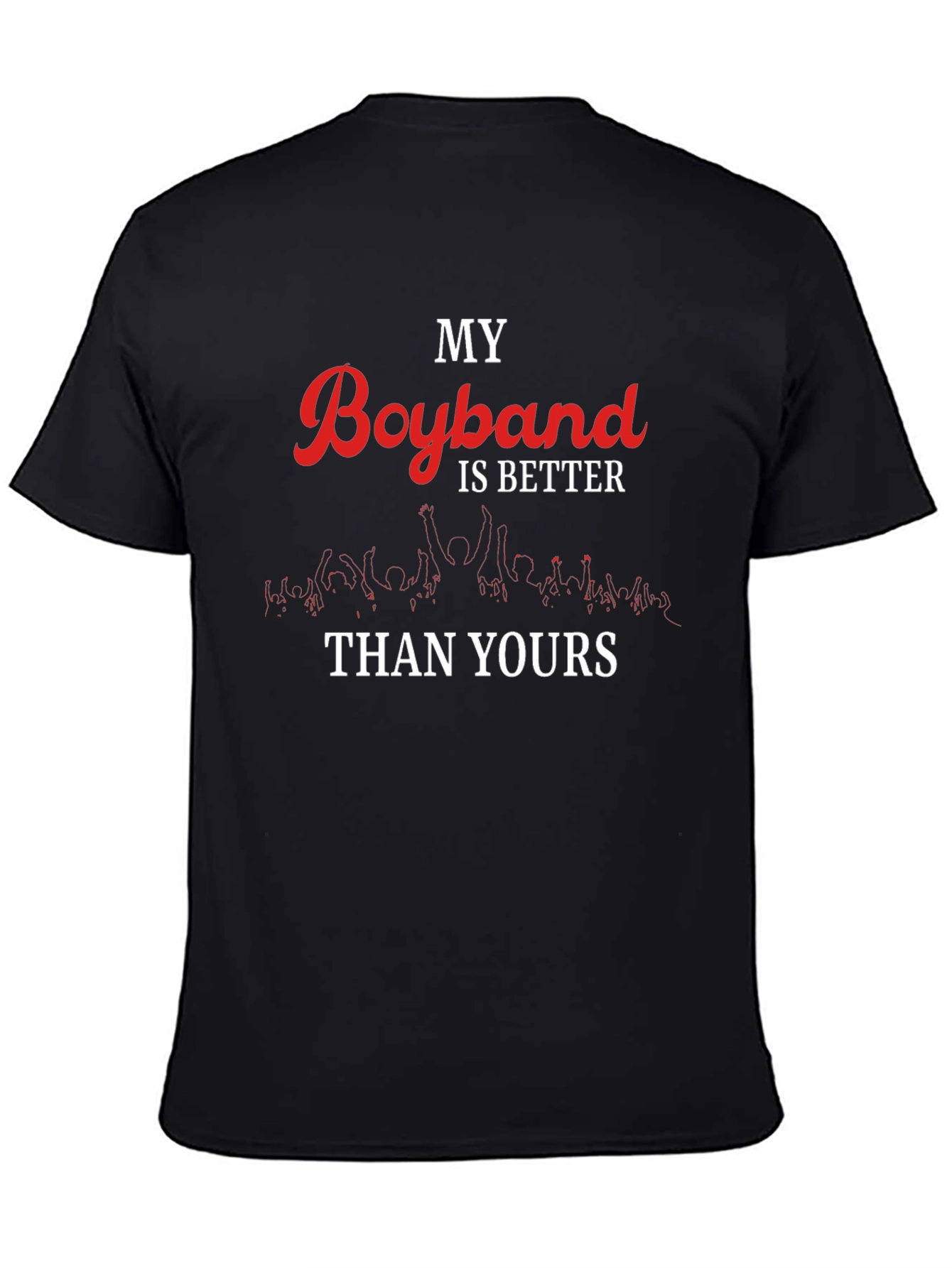 My Boyband is Better Than Yours Black T-Shirt