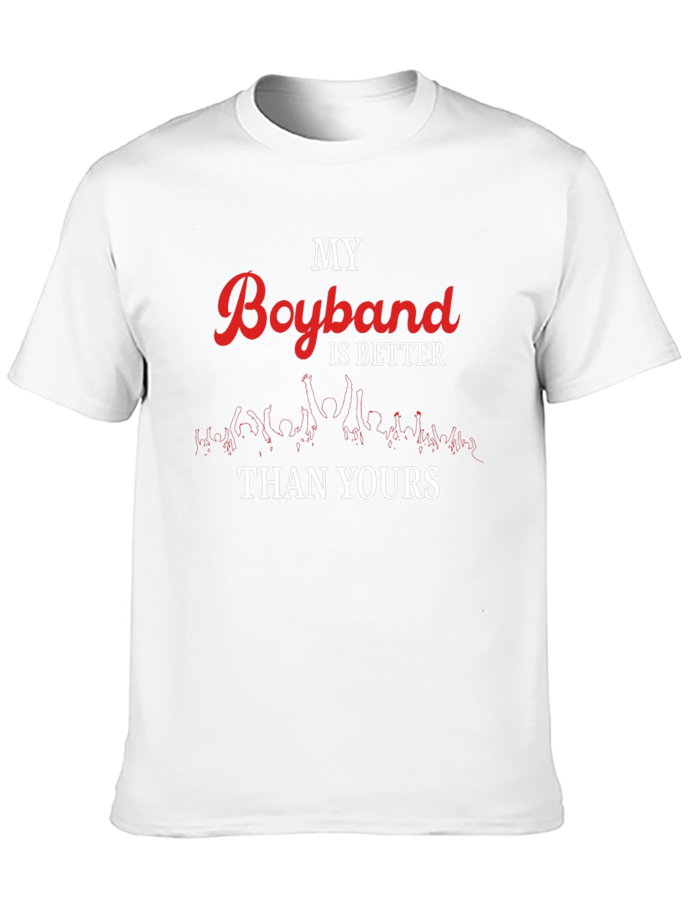 My Boyband is Better Than Yours Black T-Shirt