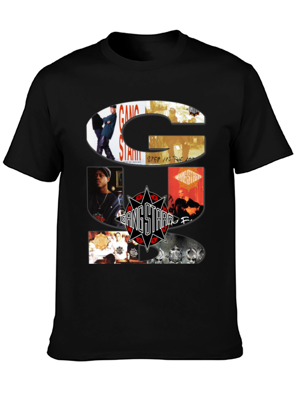 Gang Starr Black T-Shirt - Hip Hop Music Apparel