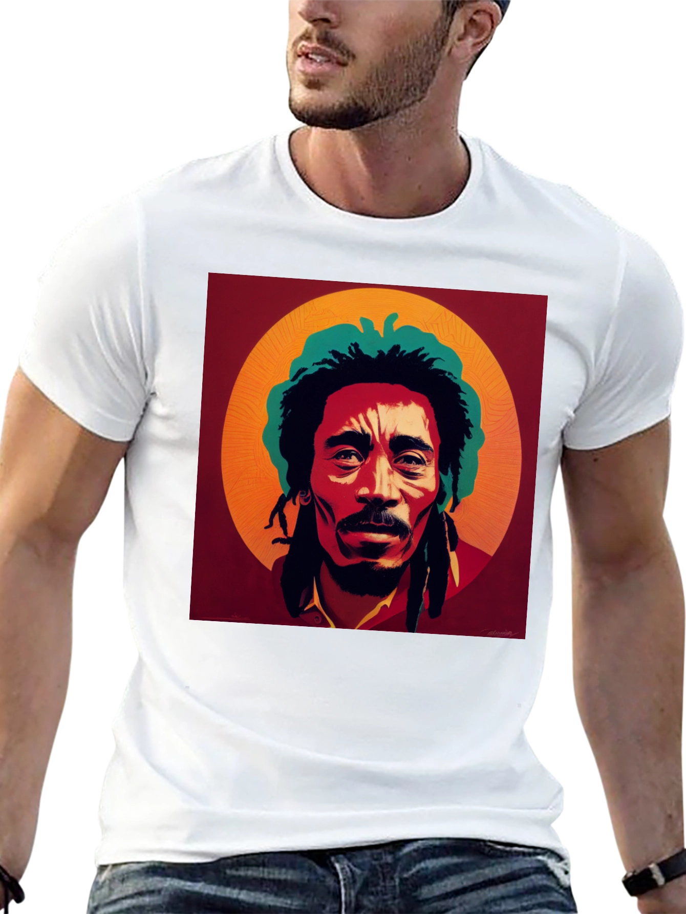 Bob Marley Portrait Tee - Black